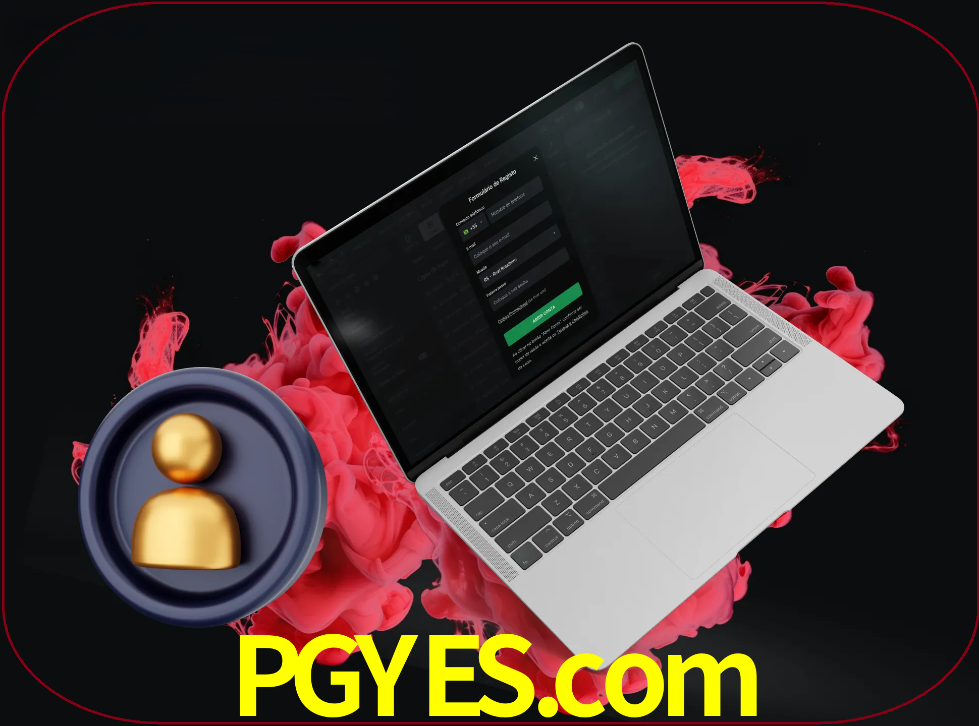 No cabeçalho do site pgyes, clique no botão que o levará a um formulário especial onde terá de introduzir as suas informações actuais.